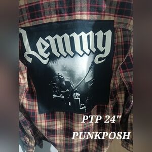 UPCYCLED LEMMY GRAPHIC ON FLANNEL